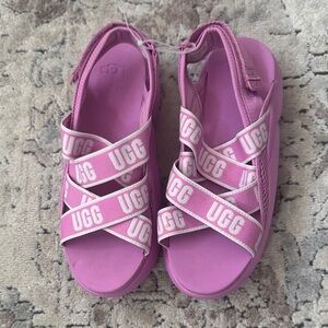 UGG Fuchsia Strappy Sandals